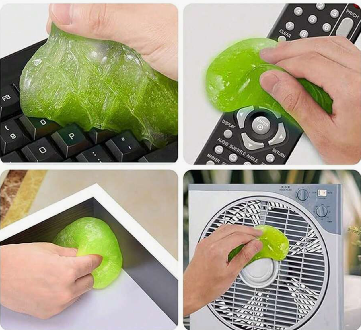 مجموعة جل تنظيف السيارات 5 قطع – صلصال سيليكوني لتنظيف الشقوق وفتحات التكييف والمساحات الداخلية