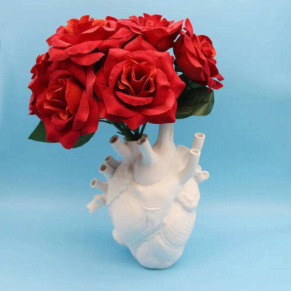 Anatomical Heart Ceramic Vase