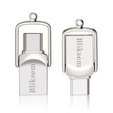 Bliksem 2in1 محرك فلاش USB 32 جيجابايت 64 جيجابايت 128 جيجابايت للكمبيوتر TYPE-C محرك فلاش USB عالي السرعة 128 جيجابايت USB 2.0 TYPE-C 32 جيجابايت 64 جيجابايت محرك القلم