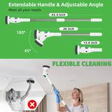 فرشاة التنظيف الدوارة الذكية 8 في 1 (لاسلكية) | تنظيف عميق بدون جهد مع إضاءة LED وشاشة تحكم