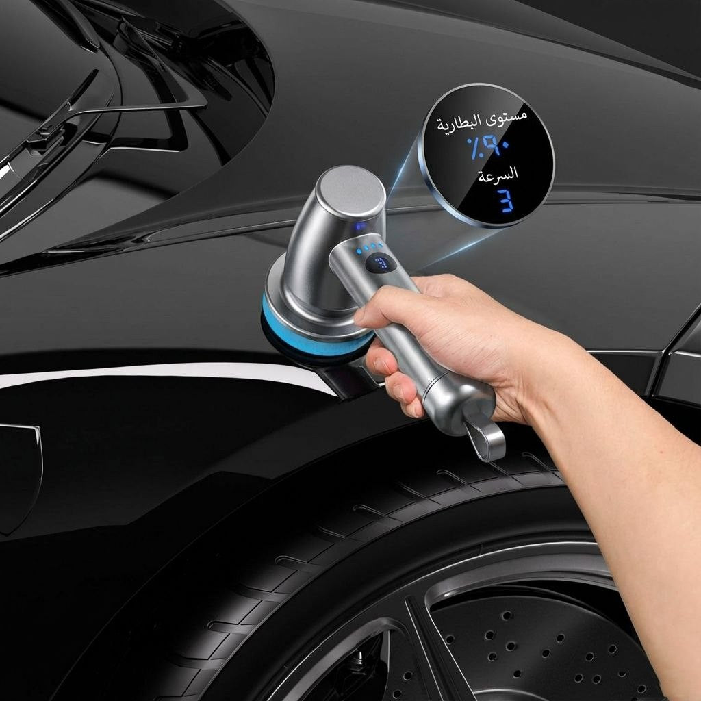 جهاز تنظيف دوّار كهربائي قابل لإعادة الشحن مع 7 فرش قابلة للاستبدال – فرشاة تنظيف محمولة متعددة الاستخدامات