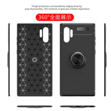 غلاف هاتف جلاكسي نوت 10 بلاس ونوت 10 بلاس 5 جيمغناطيس بحلقة خلفية مسندة ومسكة الاصبع