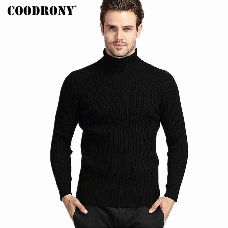 COODRONY  تيشيرت برقبة ناعم الملمس عالي الجوده محبوك علامة تجارية